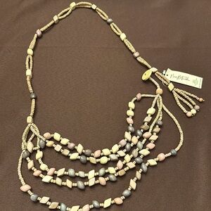 Mary McFadden Deadstock vintage wooden belt or necklace